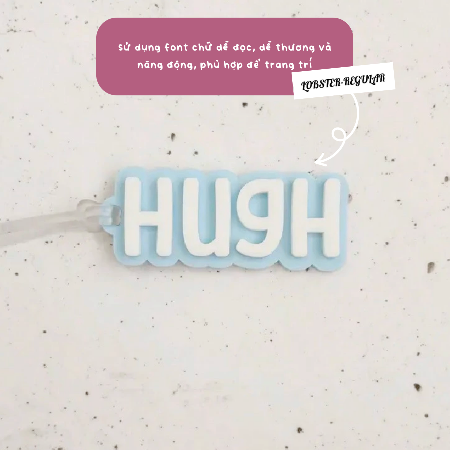 Thẻ Tag nhựa Acrylic In tên theo yêu cầu