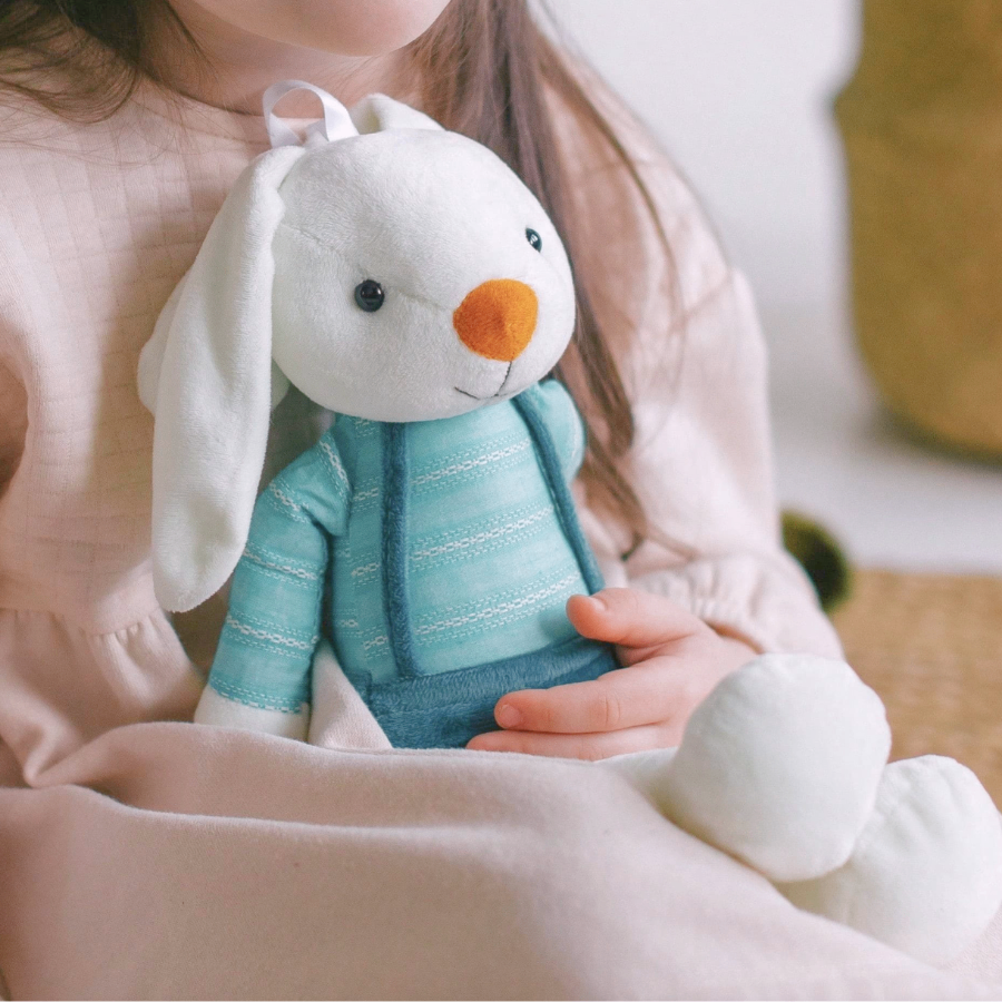 Thỏ bông thêu tên theo yêu cầu ngộ nghĩnh đáng yêu