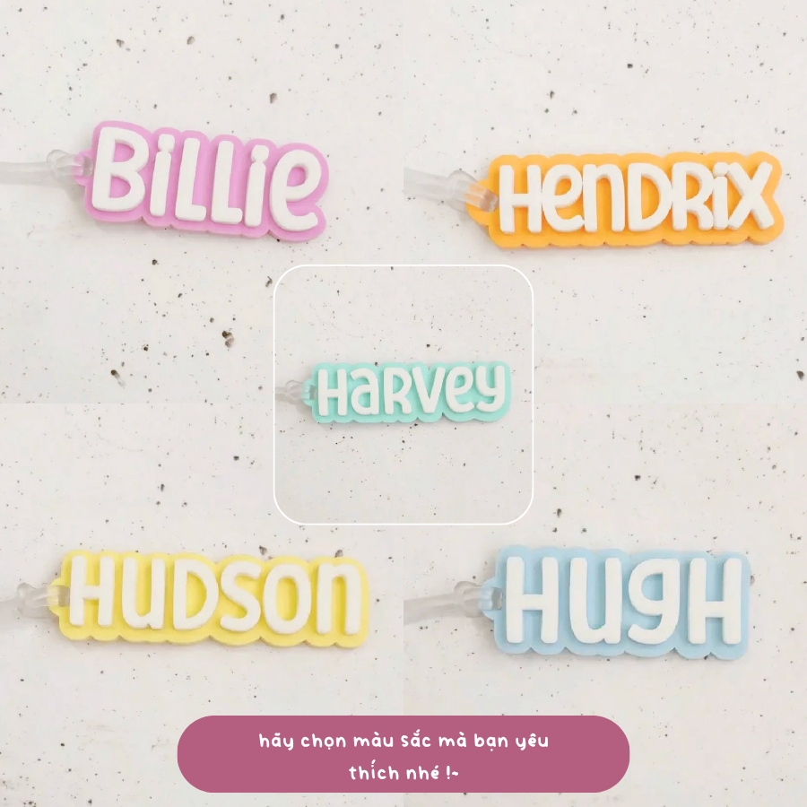 Thẻ Tag nhựa Acrylic In tên theo yêu cầu