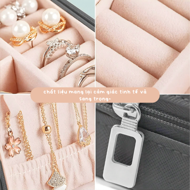 Hộp Đựng Trang Sức Cá Nhân Hóa – Khắc Hoa Tháng Sinh Và Tên Riêng