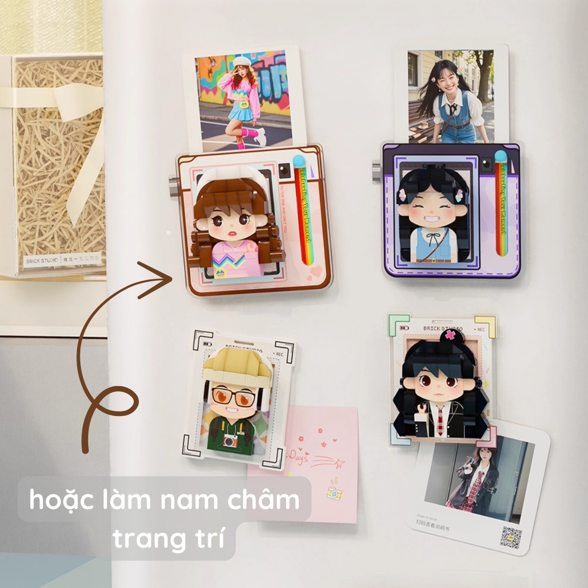 Bộ xếp hình kiểu Selfie có dây treo 1 nhân vật