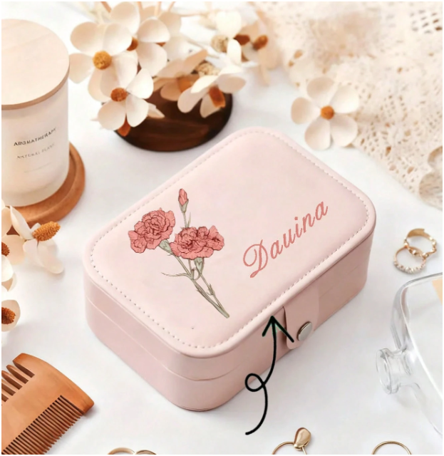 Hộp Đựng Trang Sức Cá Nhân Hóa (size trung) – Khắc Tên Riêng