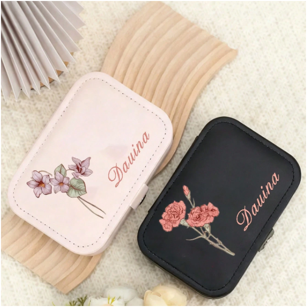Hộp Đựng Trang Sức Cá Nhân Hóa (size trung) – Khắc Tên Riêng