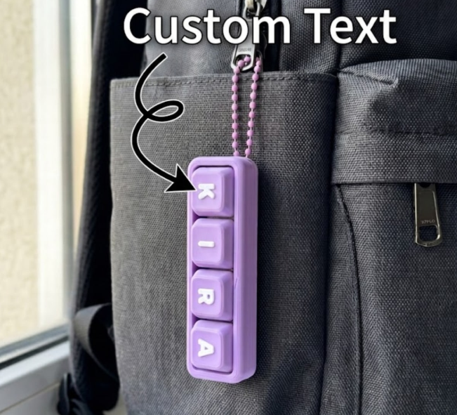 Móc Khóa Bàn Phím Custom Tên