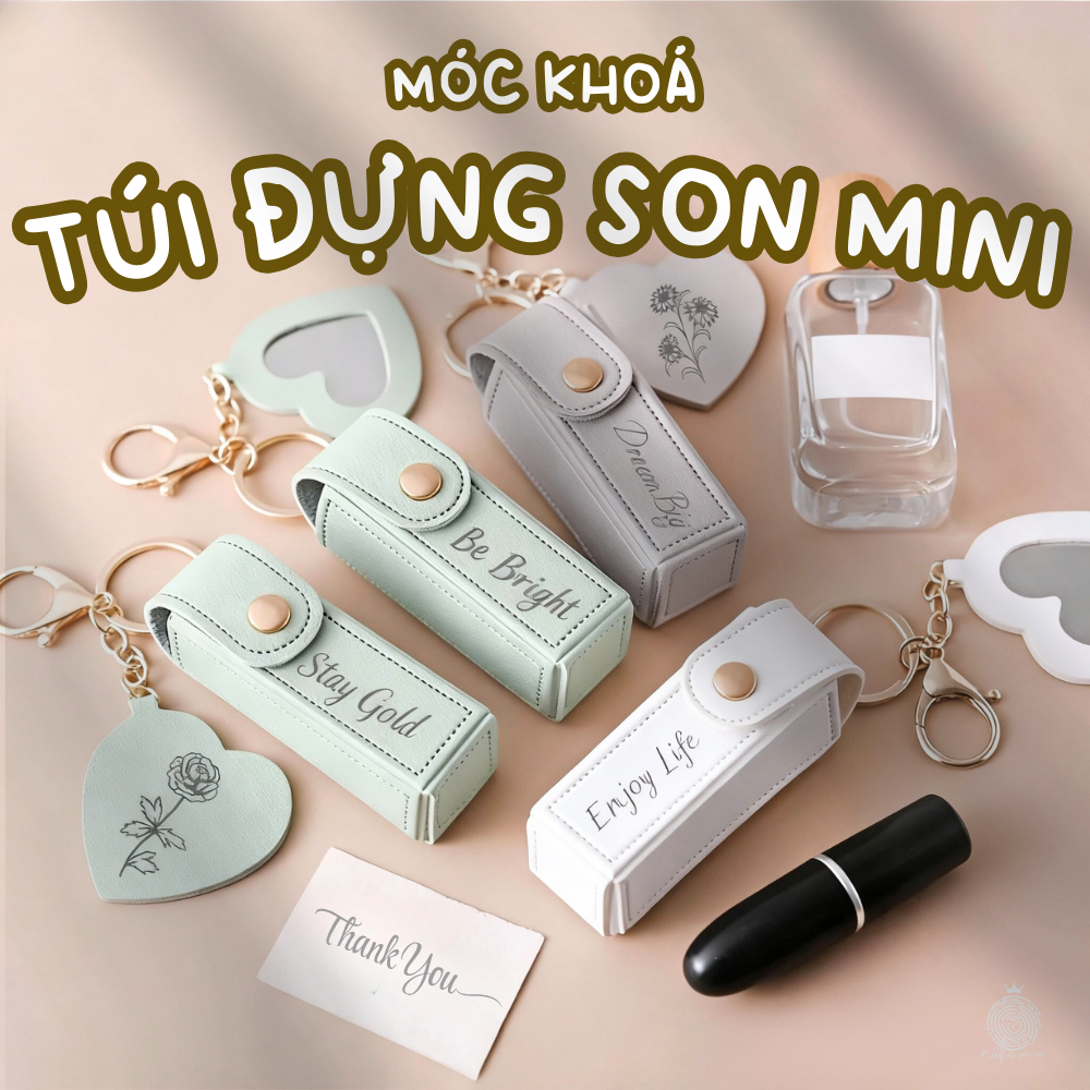 Móc khóa túi đựng son
