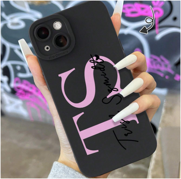 Ốp điện thoại in chữ cái tên theo yêu cầu