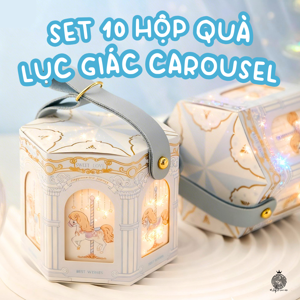 Set 10 Hộp Quà Lục Giác Carousel