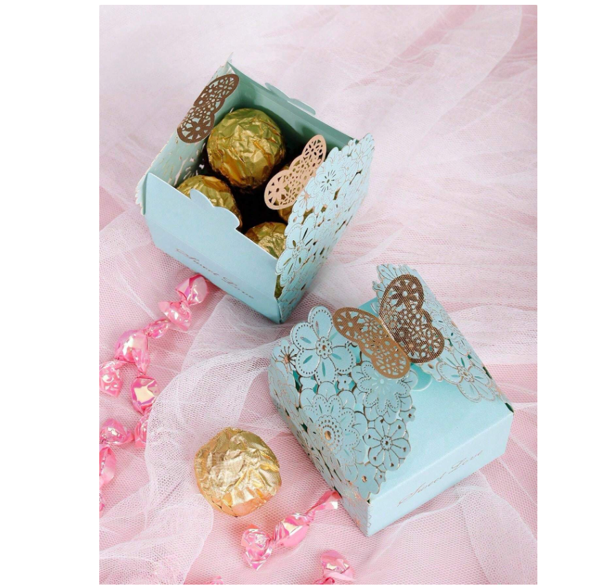 Set 10 Hộp Quà Party Butterfly Floral
