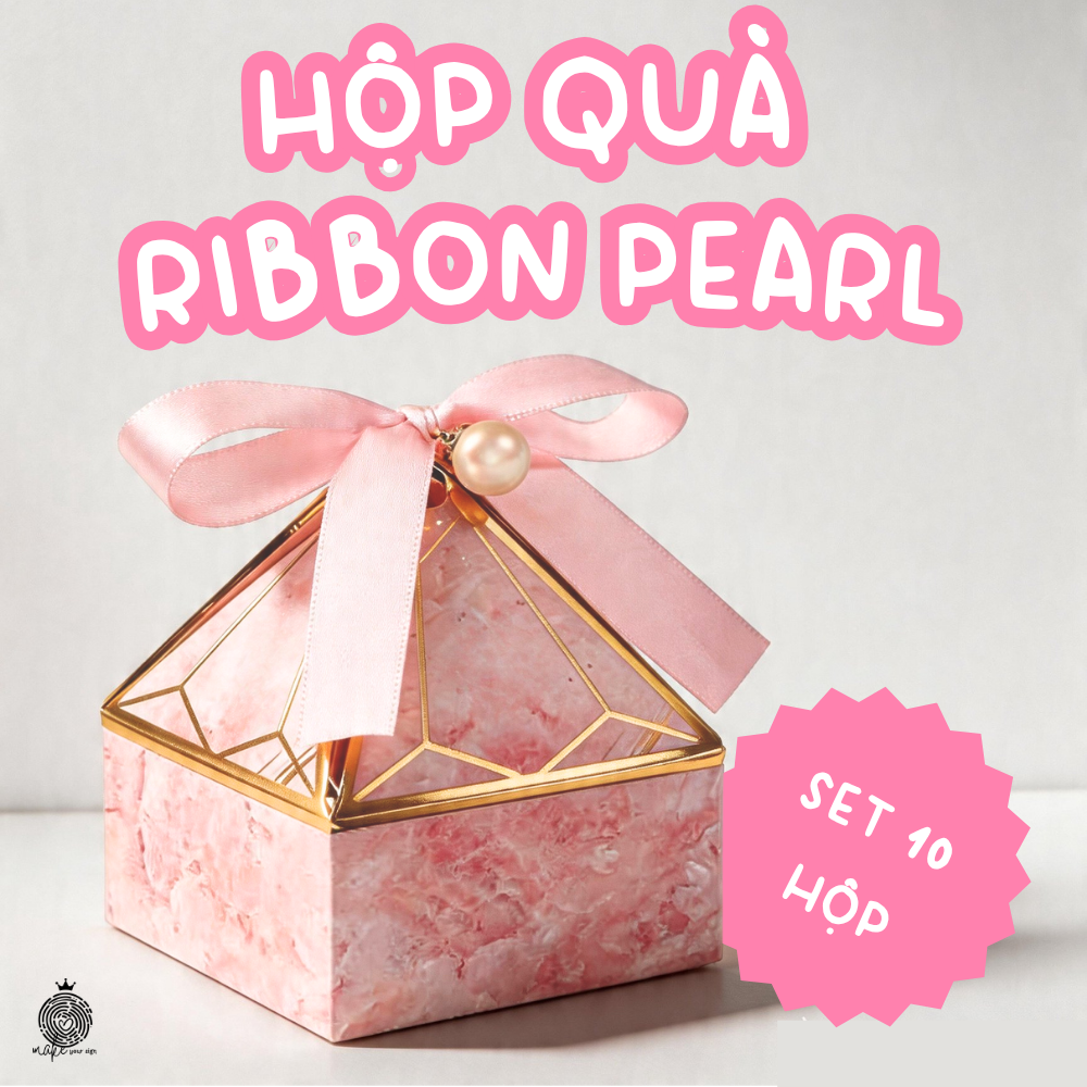 Set 10 Hộp Quà Ribbon Pearl