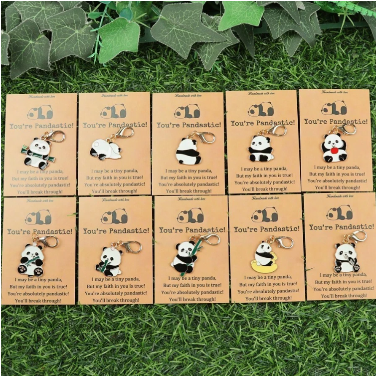 Set 10 Móc Khóa Gấu Trúc mini
