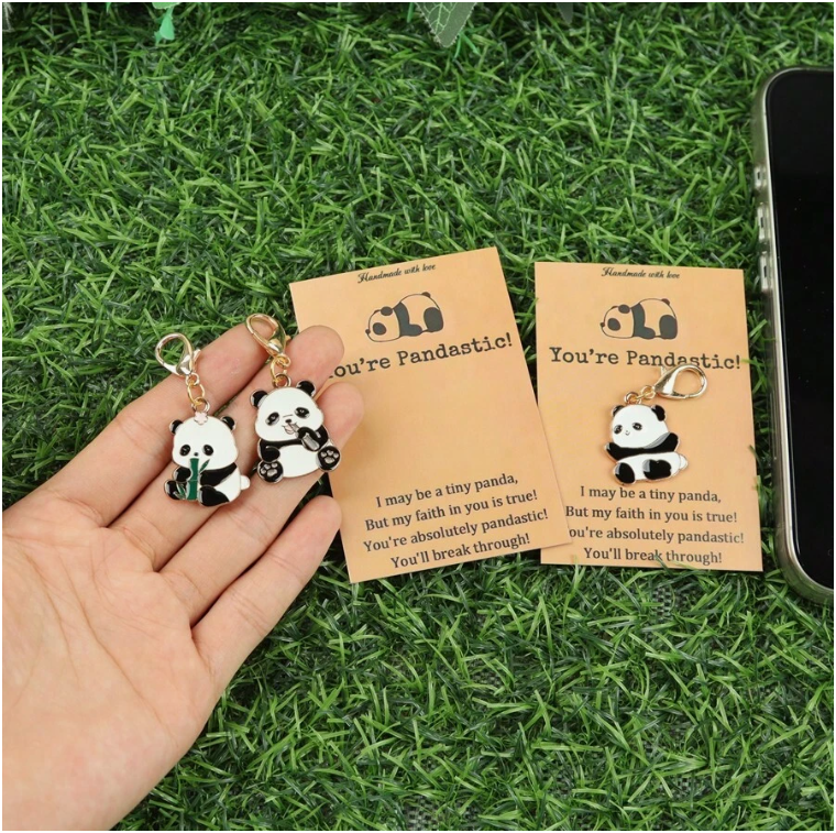 Set 10 Móc Khóa Gấu Trúc mini