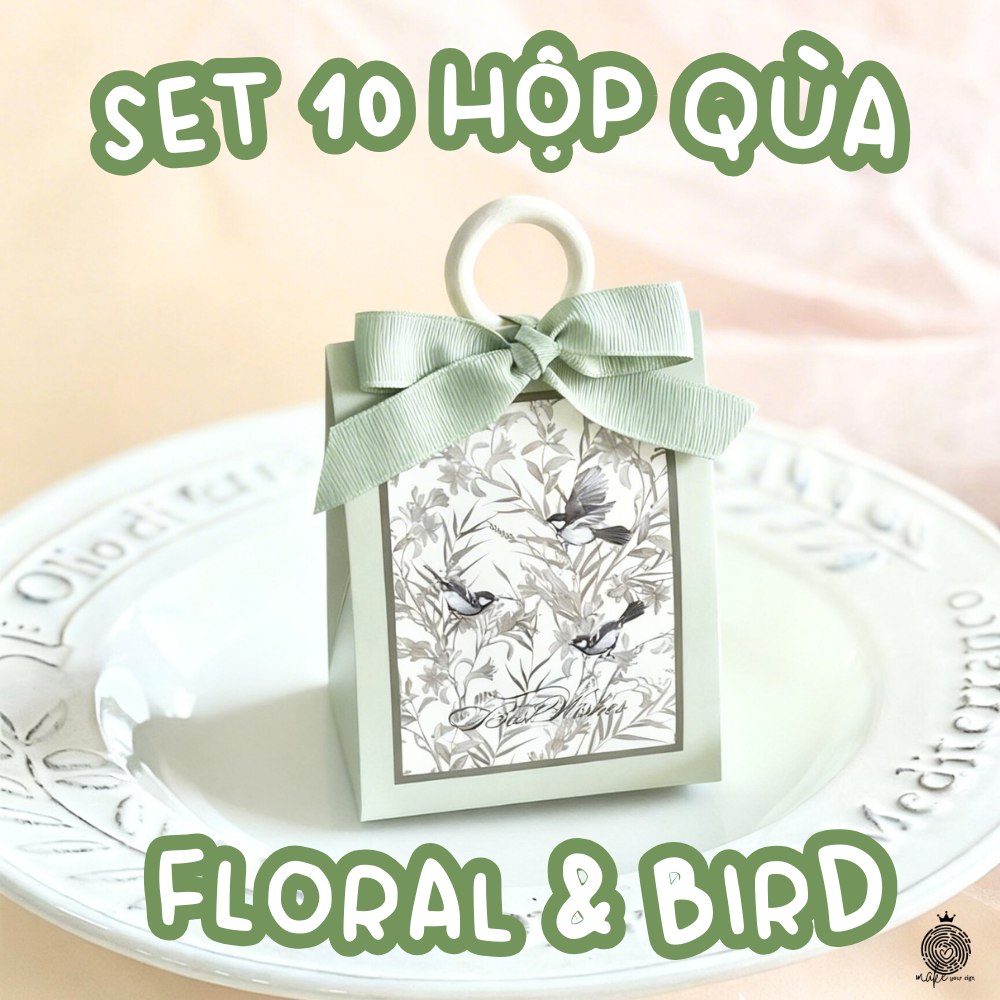 Set 10 hộp quà Floral & Bird