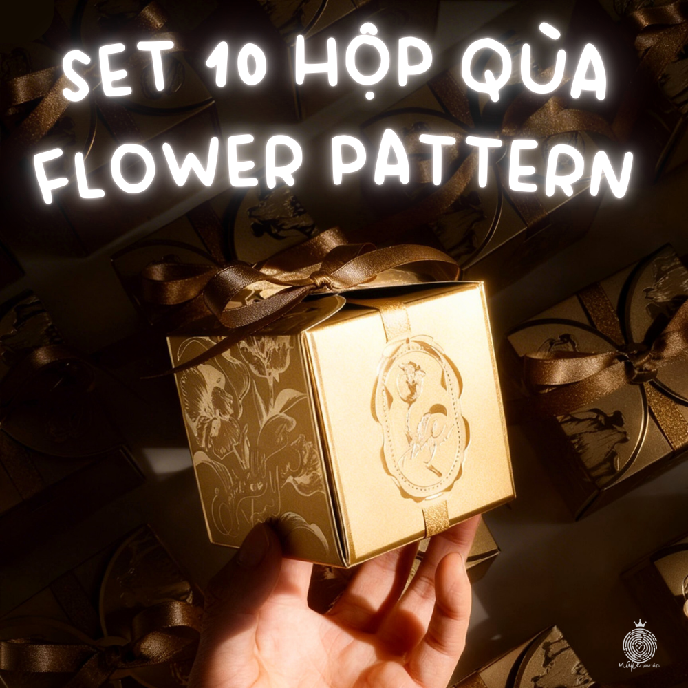 Set 10 hộp quà Flower Pattern