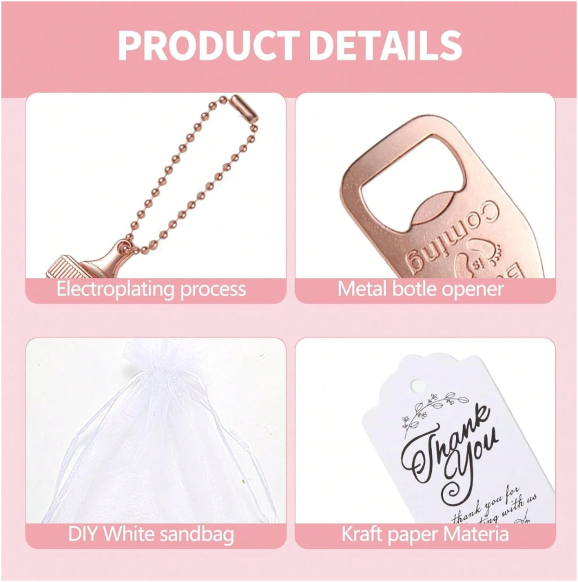Set 12 Móc Khóa Khui Chai Hình Bình Sữa