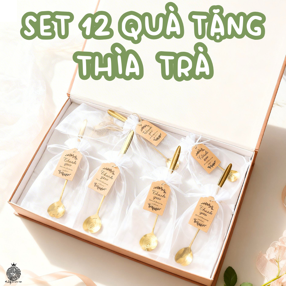 Set 12 quà tặng thìa trà