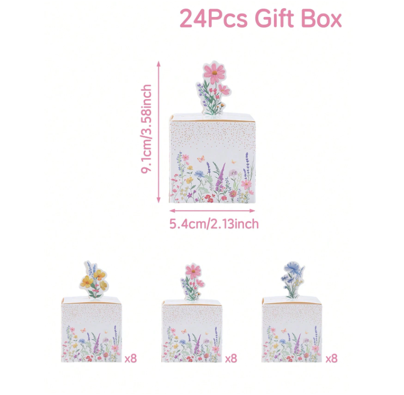 Set 24 Hộp Đựng Quà Mini Cho Bé Đa Dạng Chủ Đề