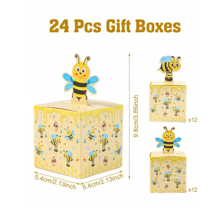 Set 24 Hộp Đựng Quà Mini Cho Bé Đa Dạng Chủ Đề