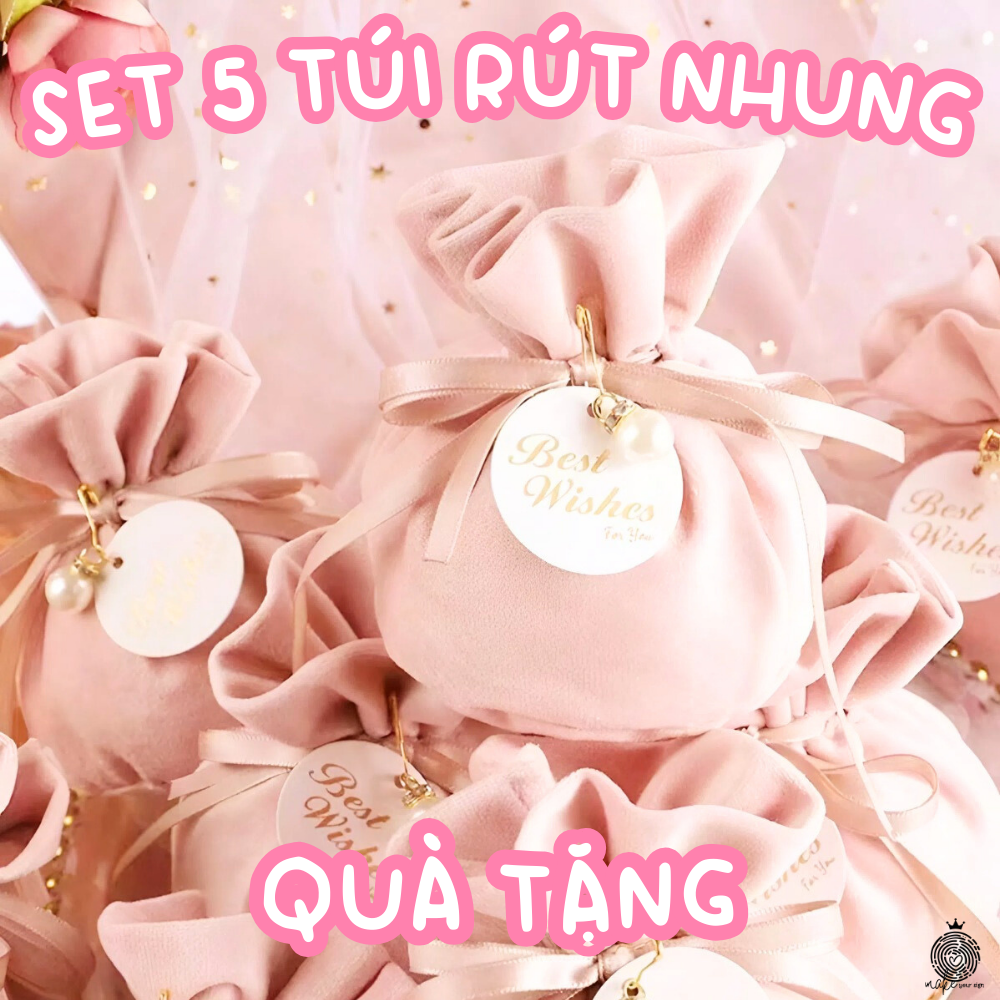 Set 5 Túi Rút Nhung quà tặng