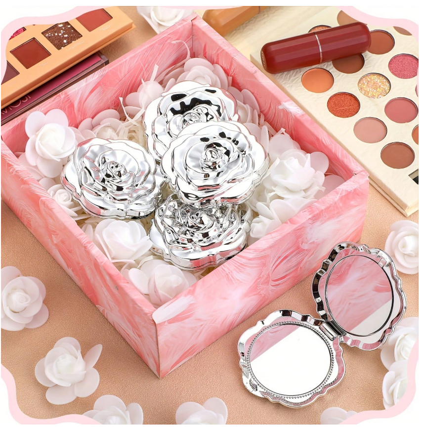 Set 6 gương hoa hồng tròn quà tặng tiệc