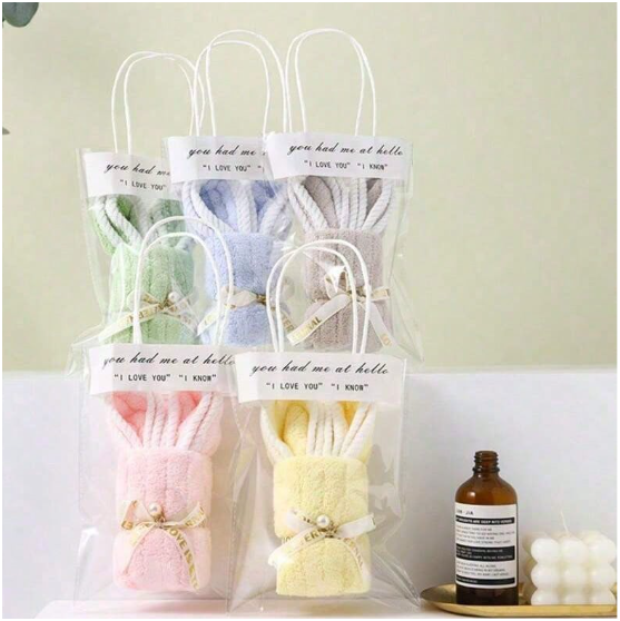 Set 6 khăn quà tặng hình thỏ ngọc