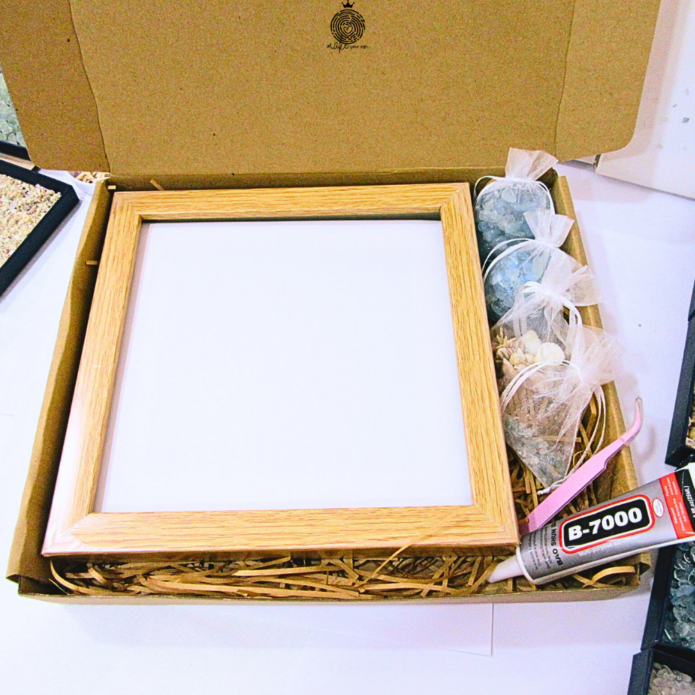 Set Kit DIY Tranh bình yên xanh mẫu 3 Mặt trăng & vì sao – Bộ Kit DIY Handmade Giúp Thư Giãn, Trang Trí & Quà Tặng Ý Nghĩa