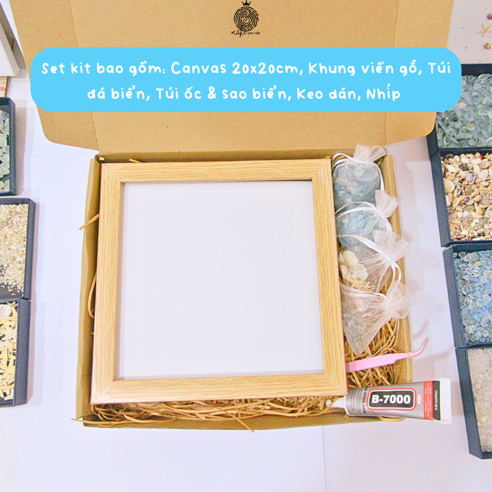 Set Kit DIY Tranh bình yên xanh mẫu 7 Đôi gà – Bộ Kit DIY Handmade Giúp Thư Giãn, Trang Trí & Quà Tặng Ý Nghĩa