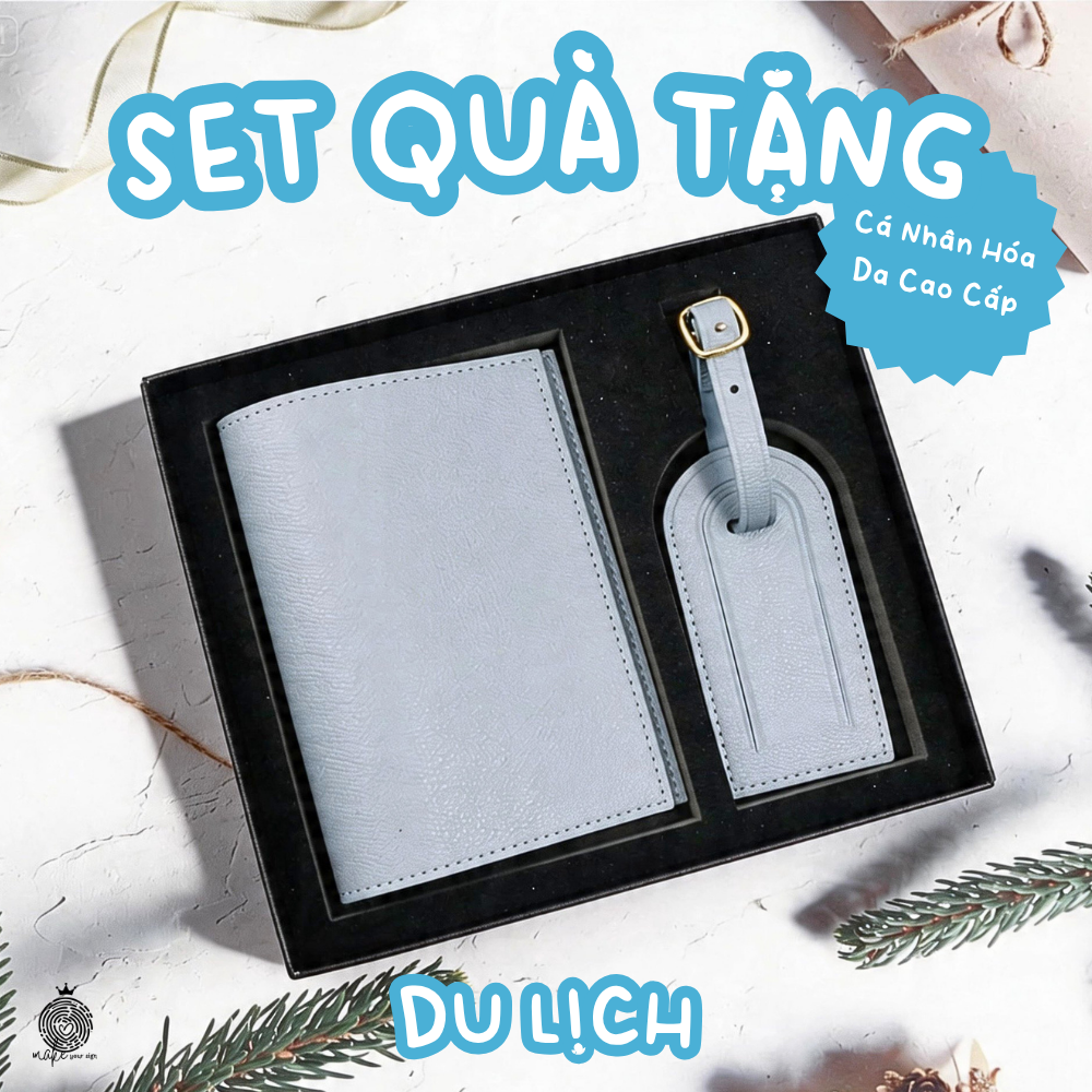 Set Quà Tặng Du Lịch Cá Nhân Hóa Da Cao Cấp