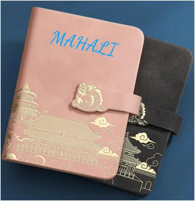 Set Sổ Da Họa Tiết & Bút Ký Cá Nhân Hóa Tên(Kích thước A5)