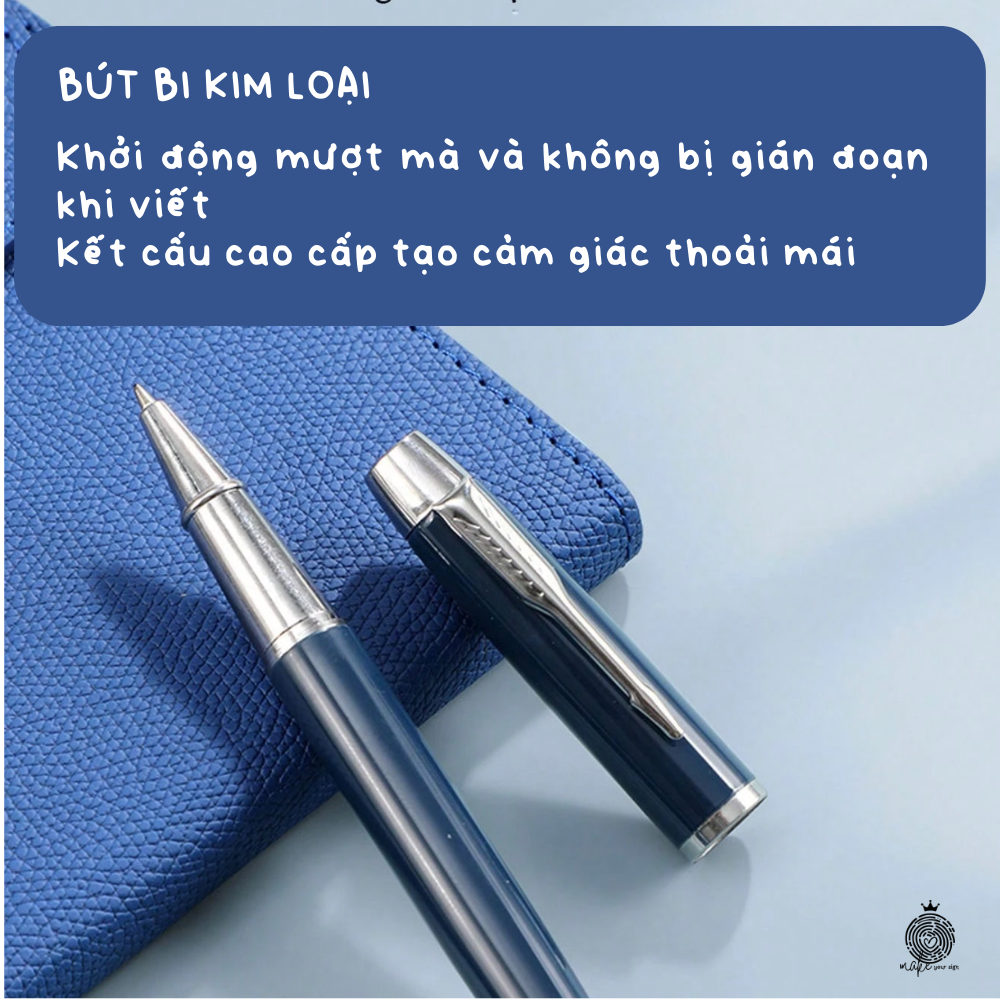 Set Sổ Da Bút Ký Cá Nhân Hóa Tên Logo