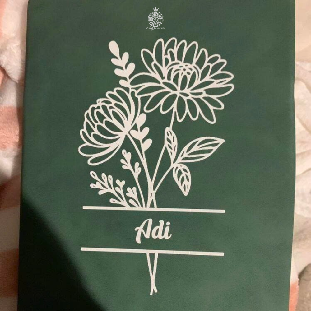Sổ Tay Hoa Line Art A5 Cá Nhân Hóa