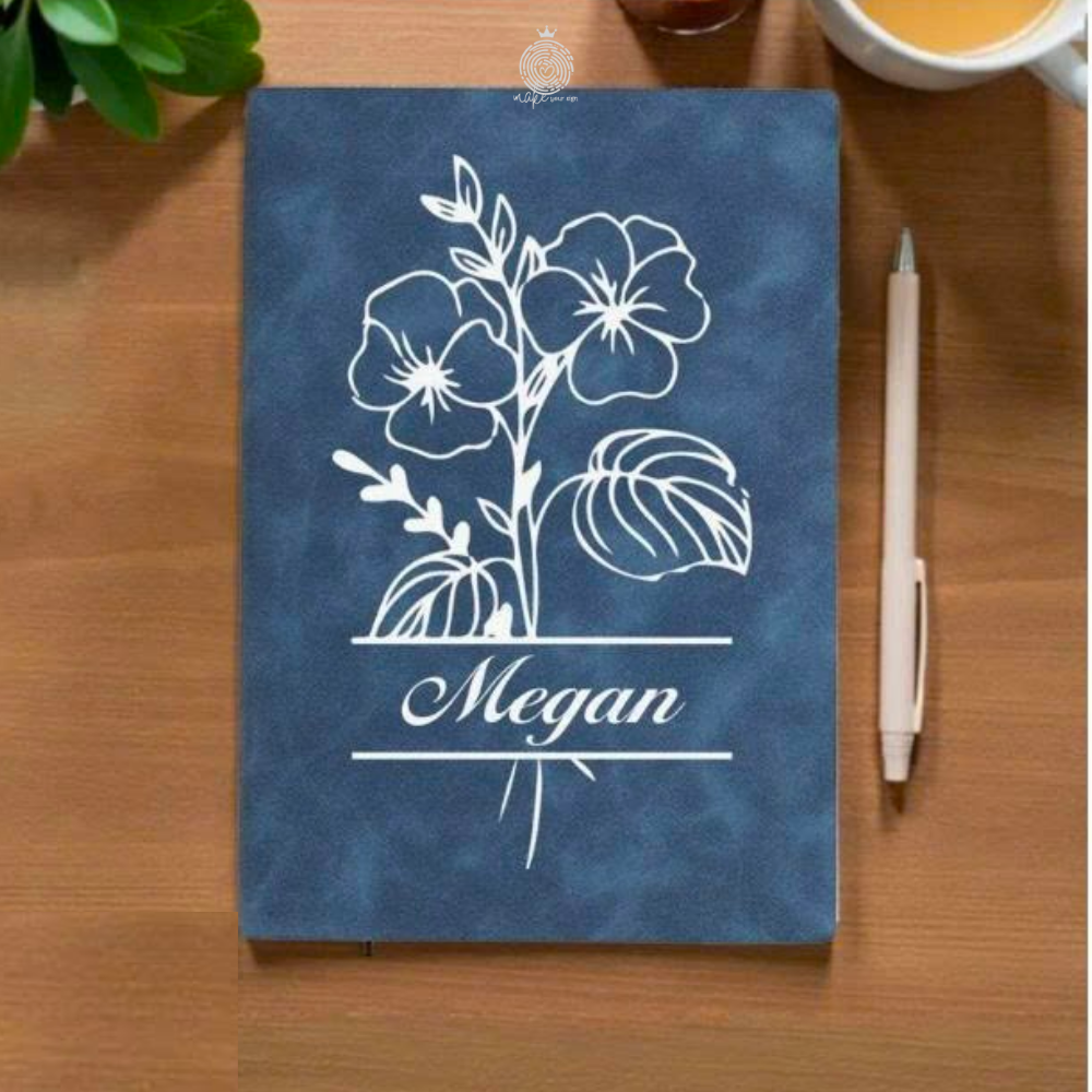 Sổ Tay Hoa Line Art A5 Cá Nhân Hóa