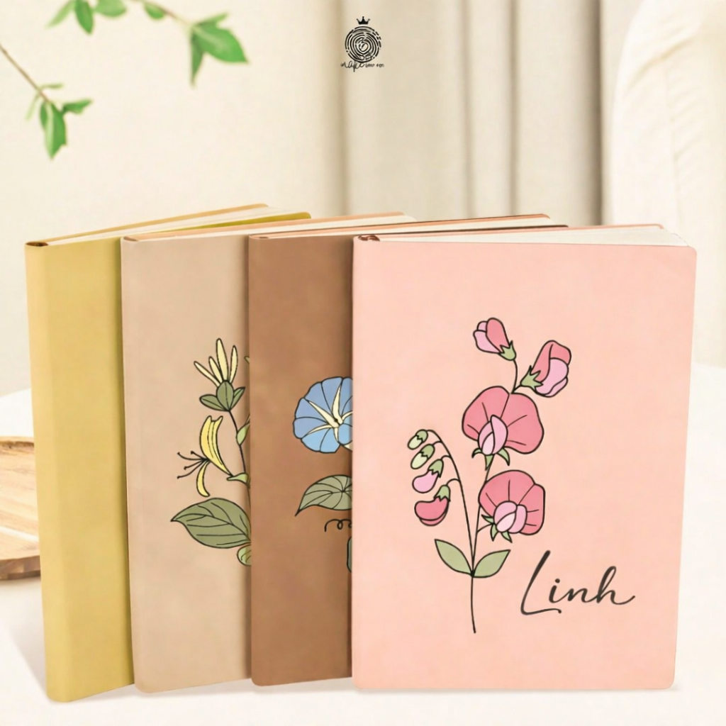 Sổ Tay Hoa Pastel A5 Cá Nhân Hóa
