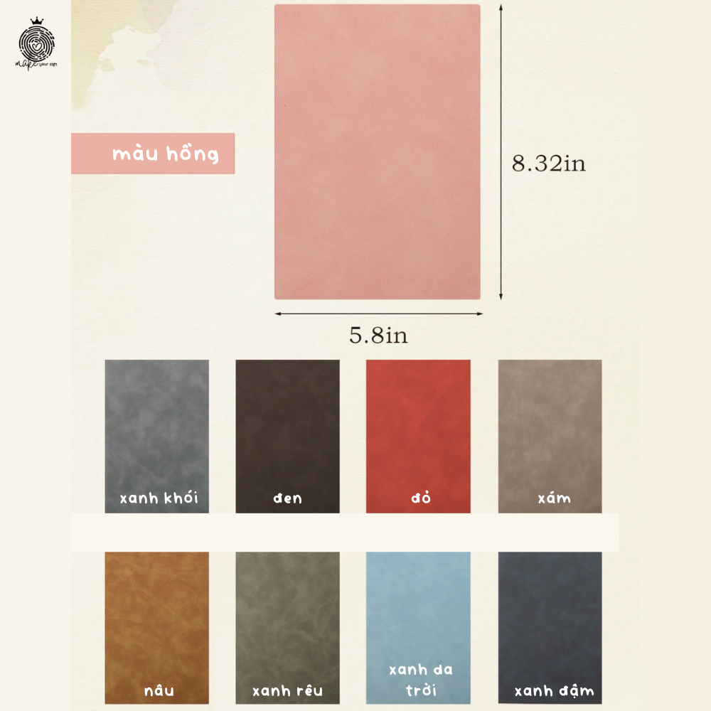 Sổ Tay Hoa Pastel A5 Cá Nhân Hóa