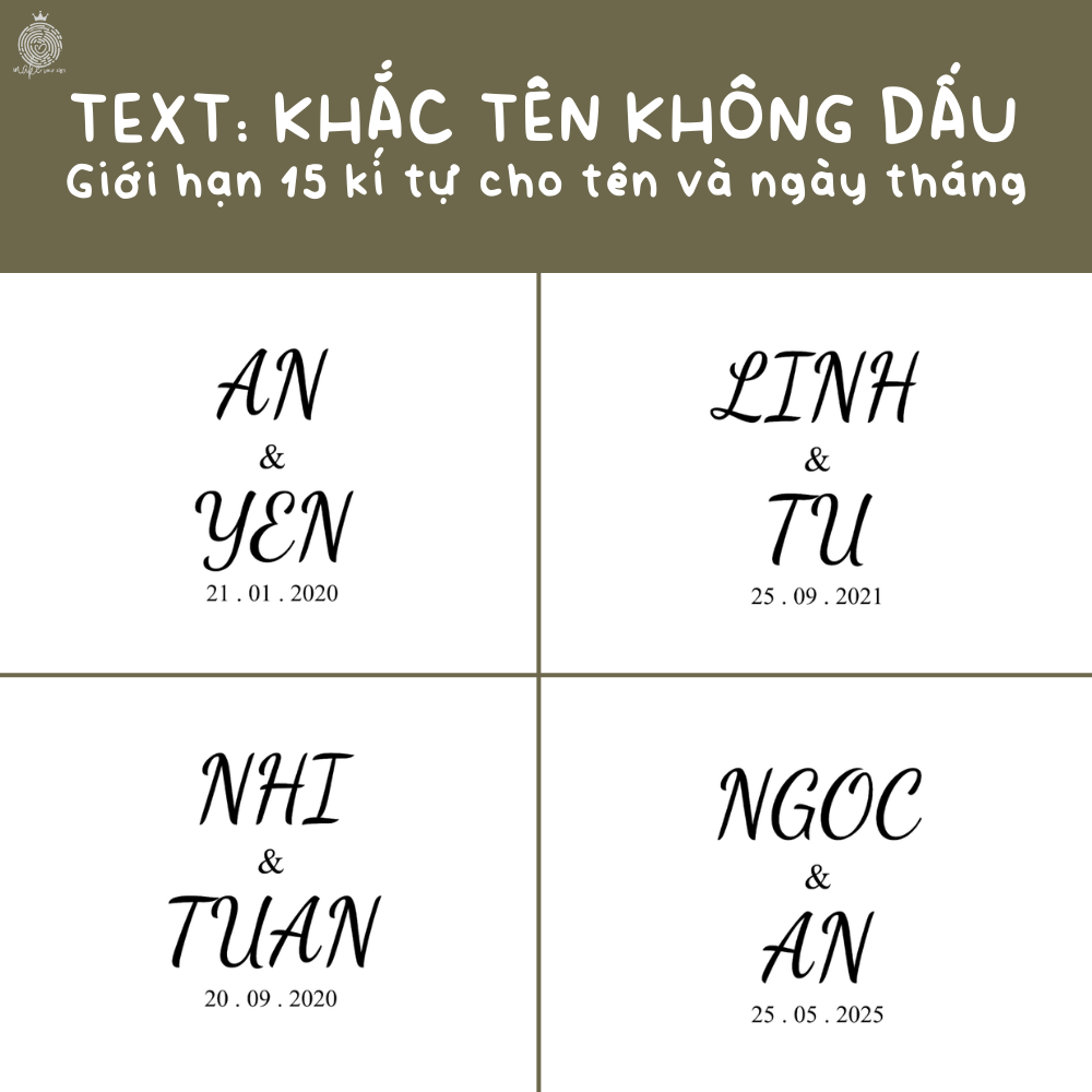 Thẻ acrylic Oval cho Tiệc Cưới & Sự Kiện