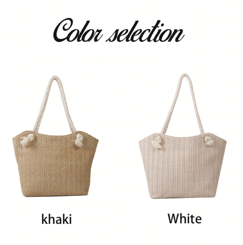 Túi Cói Dệt Phong Cách Minimalist Cá Nhân Hóa