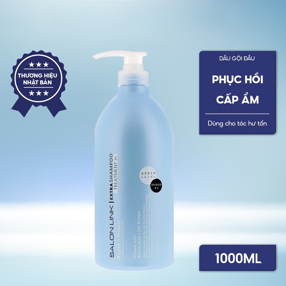 Dầu gội đầu Salon Link Extra Treatment 1000ml (chai xanh).jpg