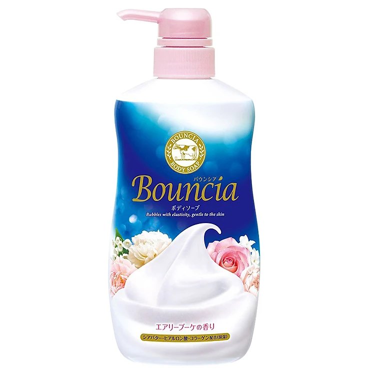 Sữa tắm Bouncia chiết xuất từ sữa bò tươi, hương hoa hồng (480ml).jpg