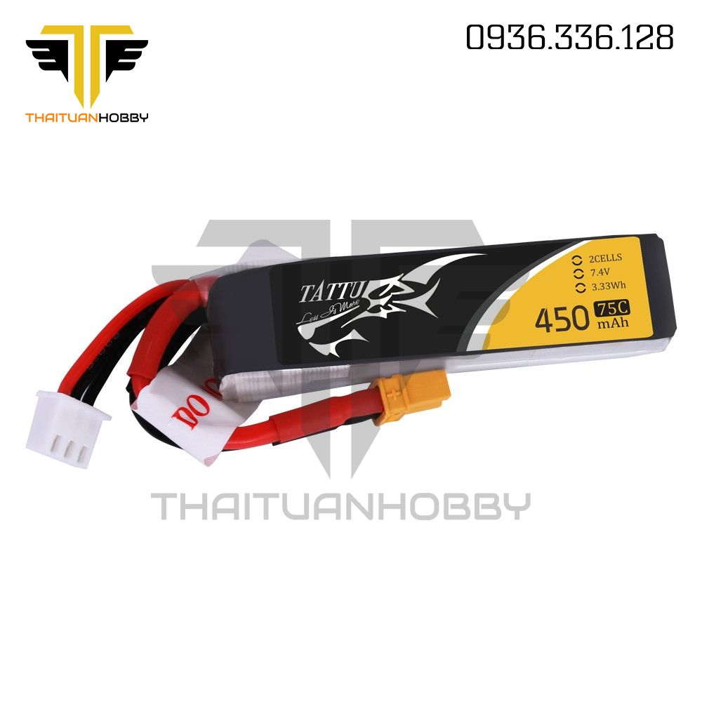 Tattu 450Mah 7.4V 75C