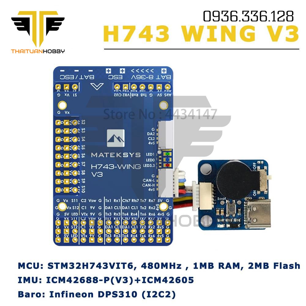 Mạch Bay Matek H743-WING V3