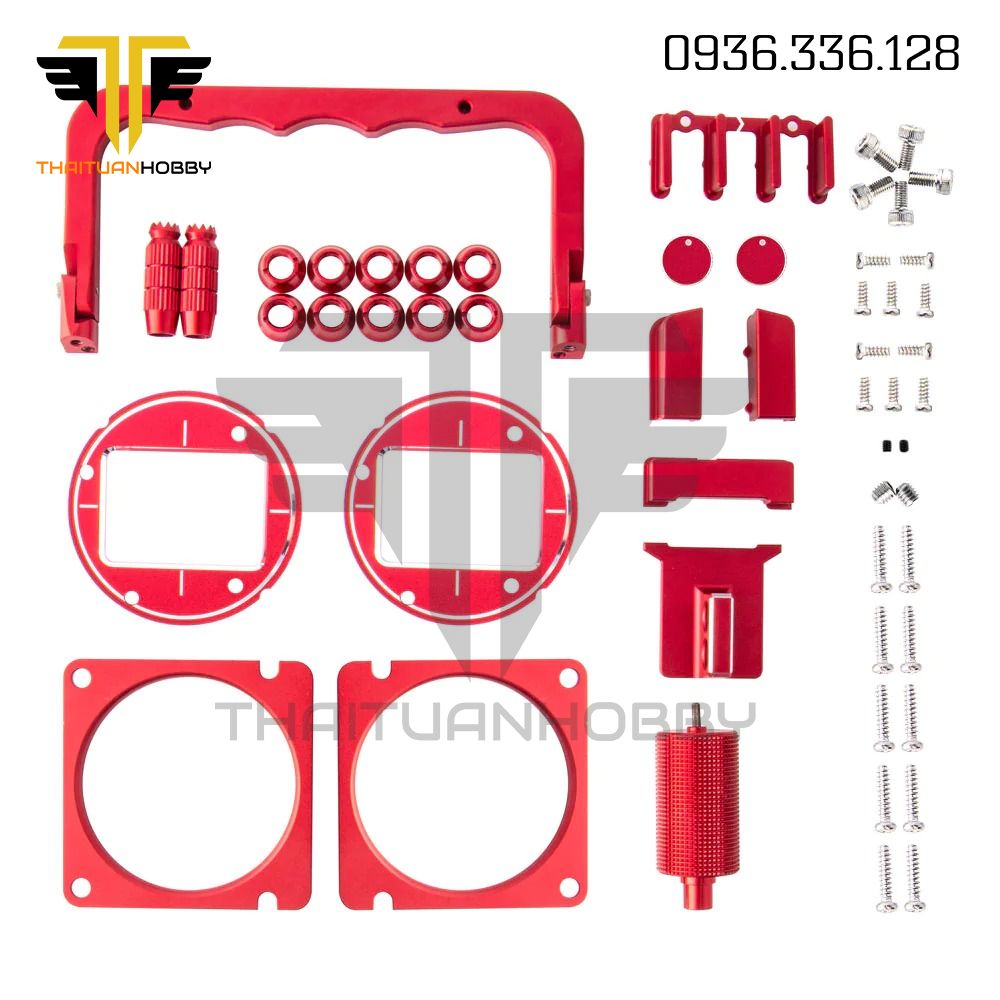 Radiomaster TX16S Mark II CNC Upgrade Parts Set - Red