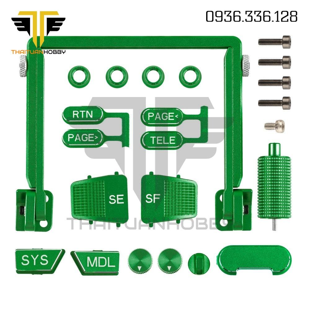 Bộ Nút Nhôm Cnc Nâng Cấp Cho Radiomaster Boxer - Green