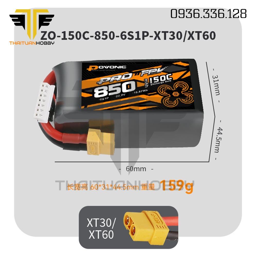 Ovonic Pro 850mah 6s 150c Xt30