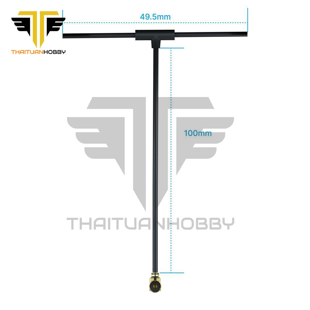 Flywoo ELRS 2.4g Minimortal PCB T Antenna UFL - 100mm