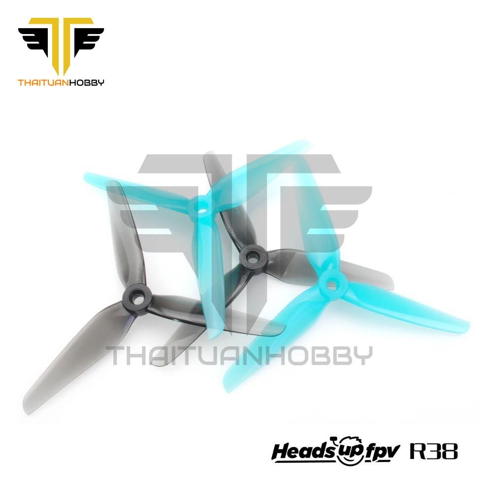 Bộ 4 Cánh Quạt Thuận Nghịch Hqprop HeadsUp Racing Prop R38