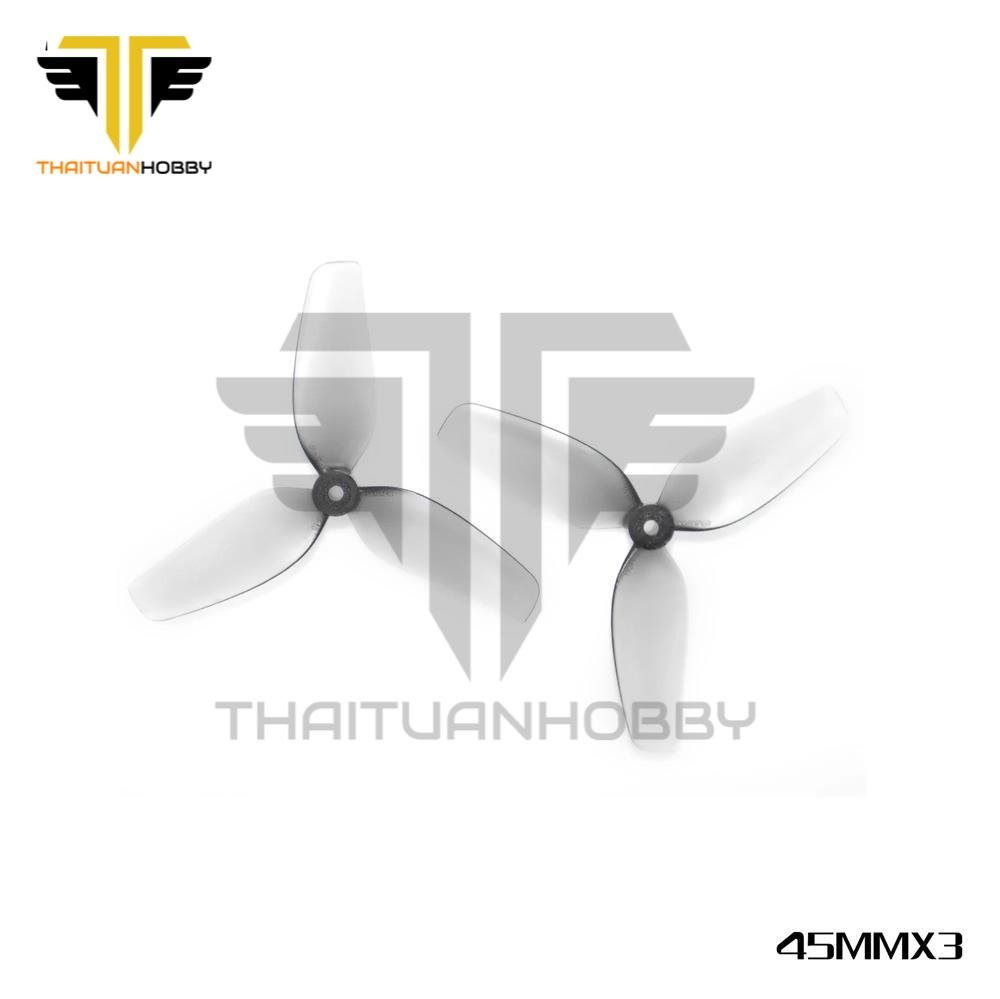 Bộ 4 Cánh Quạt Thuận Nghịch HQ Micro Whoop Prop 45MMX3 Lỗ 1.5mm