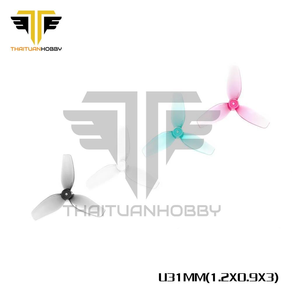 Bộ 4 Cánh Quạt Thuận Nghịch HQ Ultralight Whoop Prop 1.2X0.9X3(31MM) Lỗ 1mm