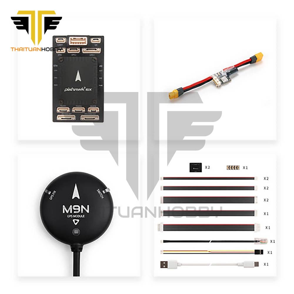 Mạch Điều Khiển Holybro Pixhawk 6X (ICM-45686) Mini Pm02D + Gps M9N