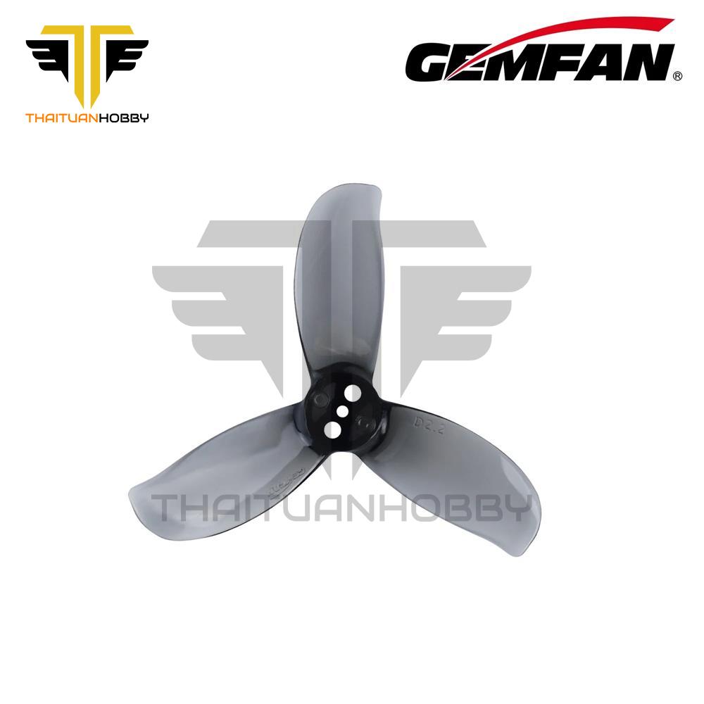 Bộ 4 Cánh Quạt Thuận Nghịch Gemfan D2.2 Lỗ 1.5mm - Clear Gray