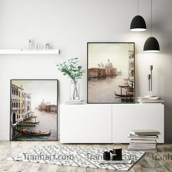 Bộ Tranh canvas sông vắng 2