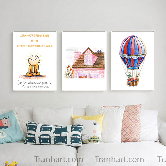 Bộ tranh canvas mái ấm